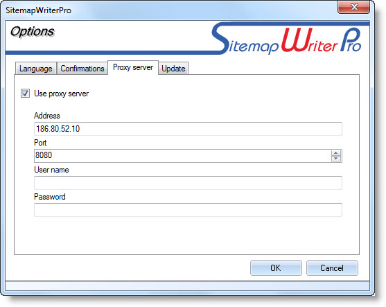 Options - Proxy Server