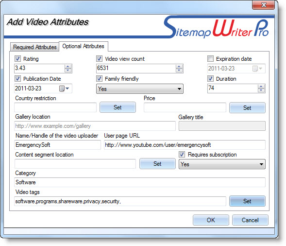 Video Sitemap