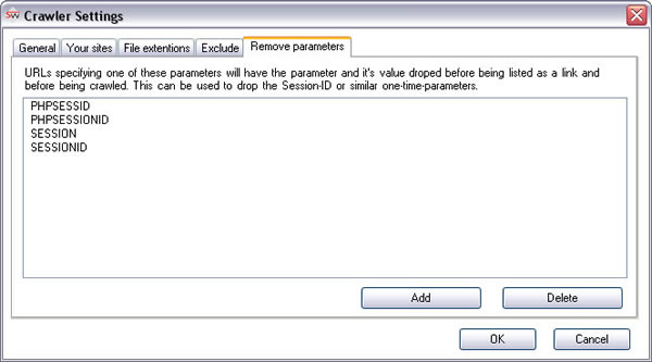 Sitemap Writer Pro Crawler settings